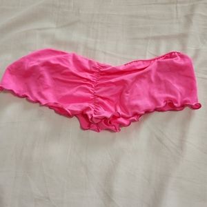 IHeartRaves pink mini ruched bottoms